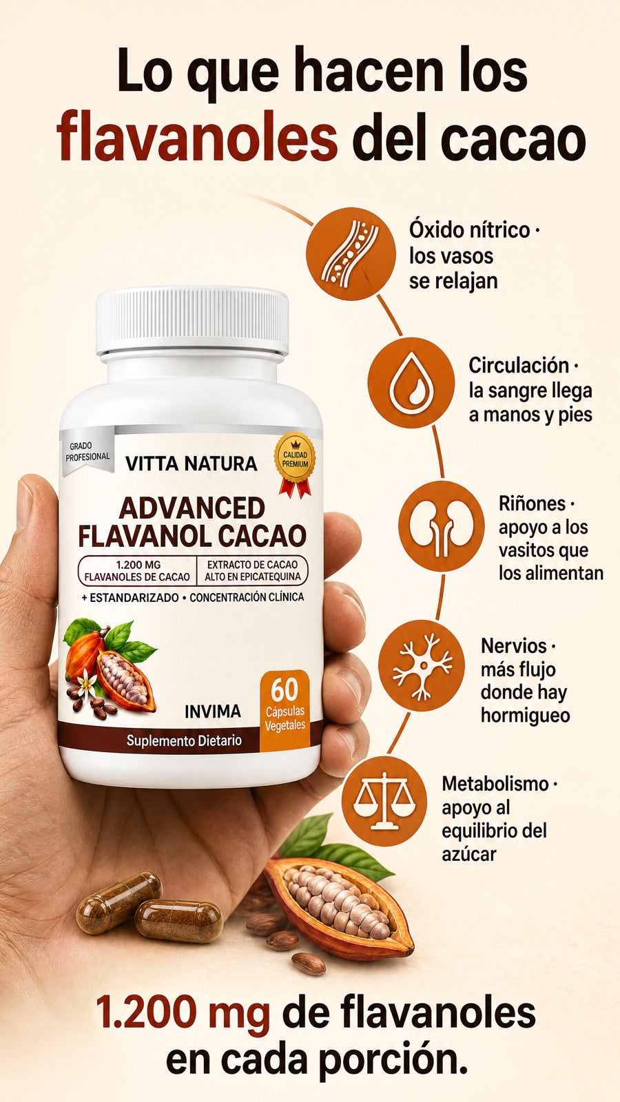 Lo que hacen los flavanoles del cacao