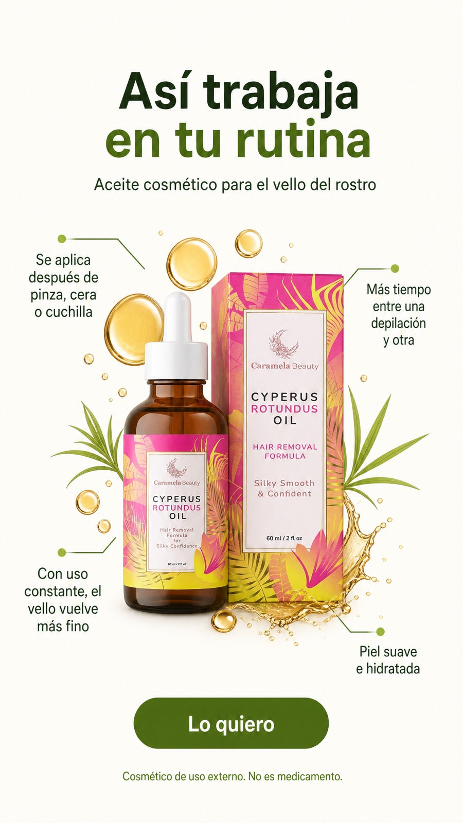 Así trabaja el aceite de Cyperus en tu rutina