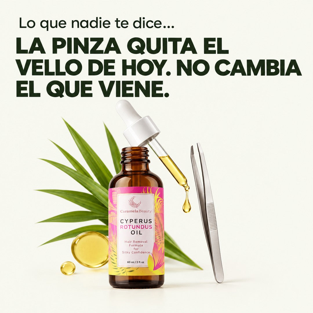 La pinza quita el vello de hoy. No cambia el que viene.