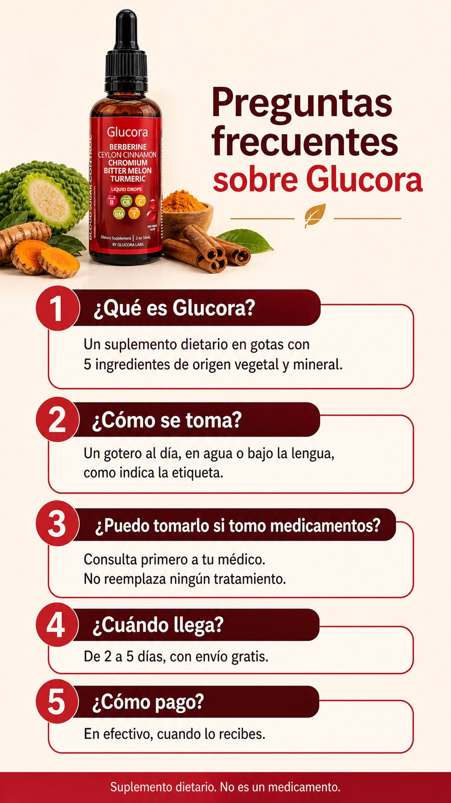 Preguntas frecuentes sobre Glucora