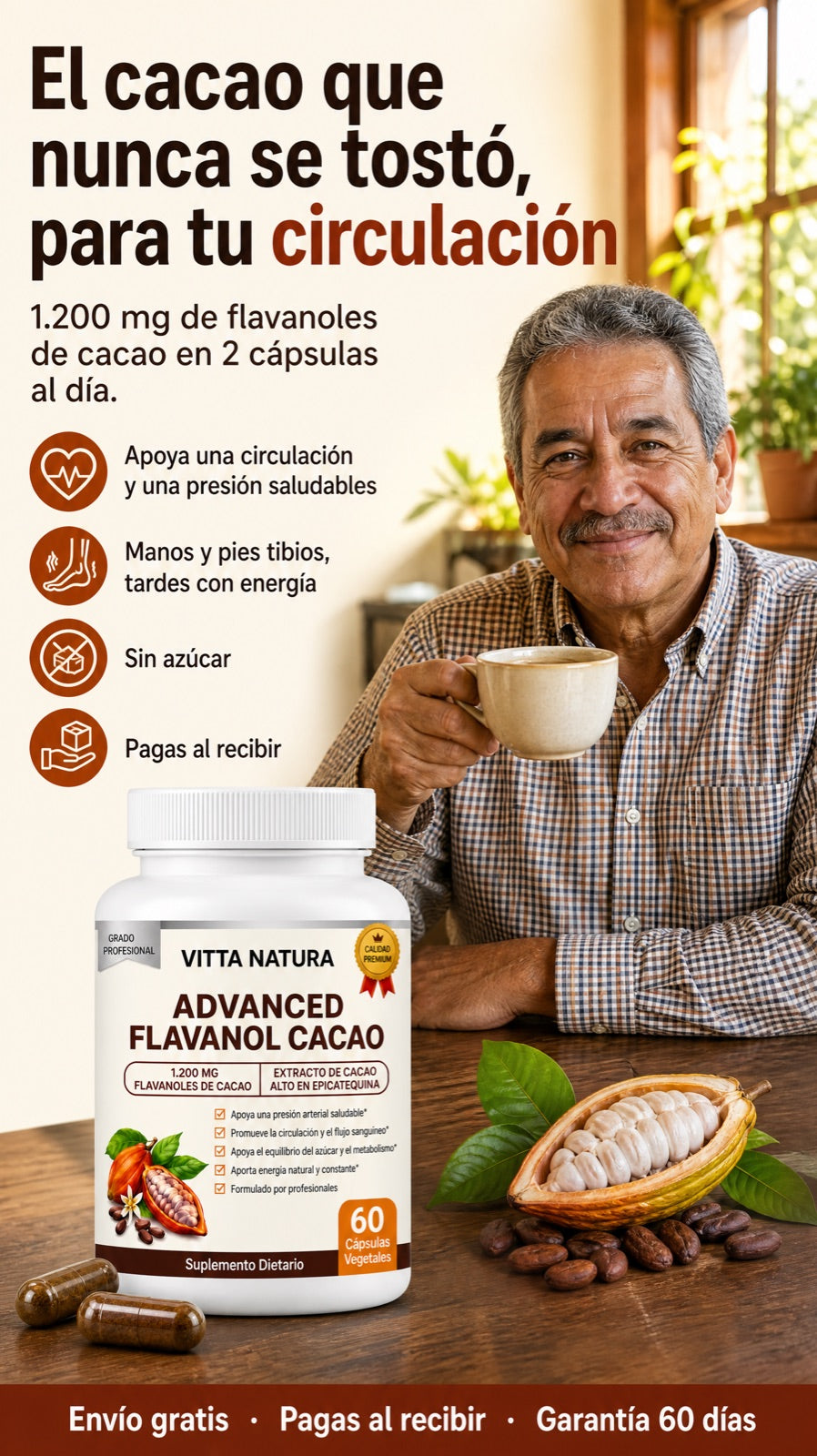 El cacao que nunca se tostó, para tu circulación