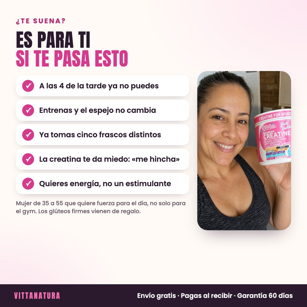 Es para ti si te pasa esto: cansancio a las 4 de la tarde, cinco frascos, miedo a hincharte