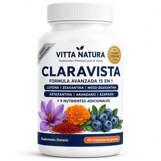 Frasco de Claravista de Vitta Natura, 60 cápsulas vegetales