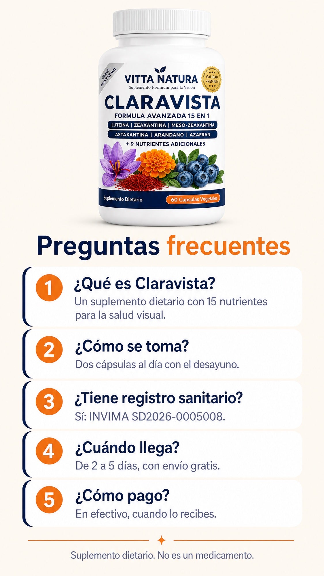 Preguntas frecuentes sobre Claravista