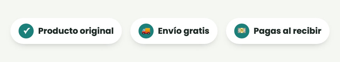 Producto original · Envío gratis · Pagas al recibir