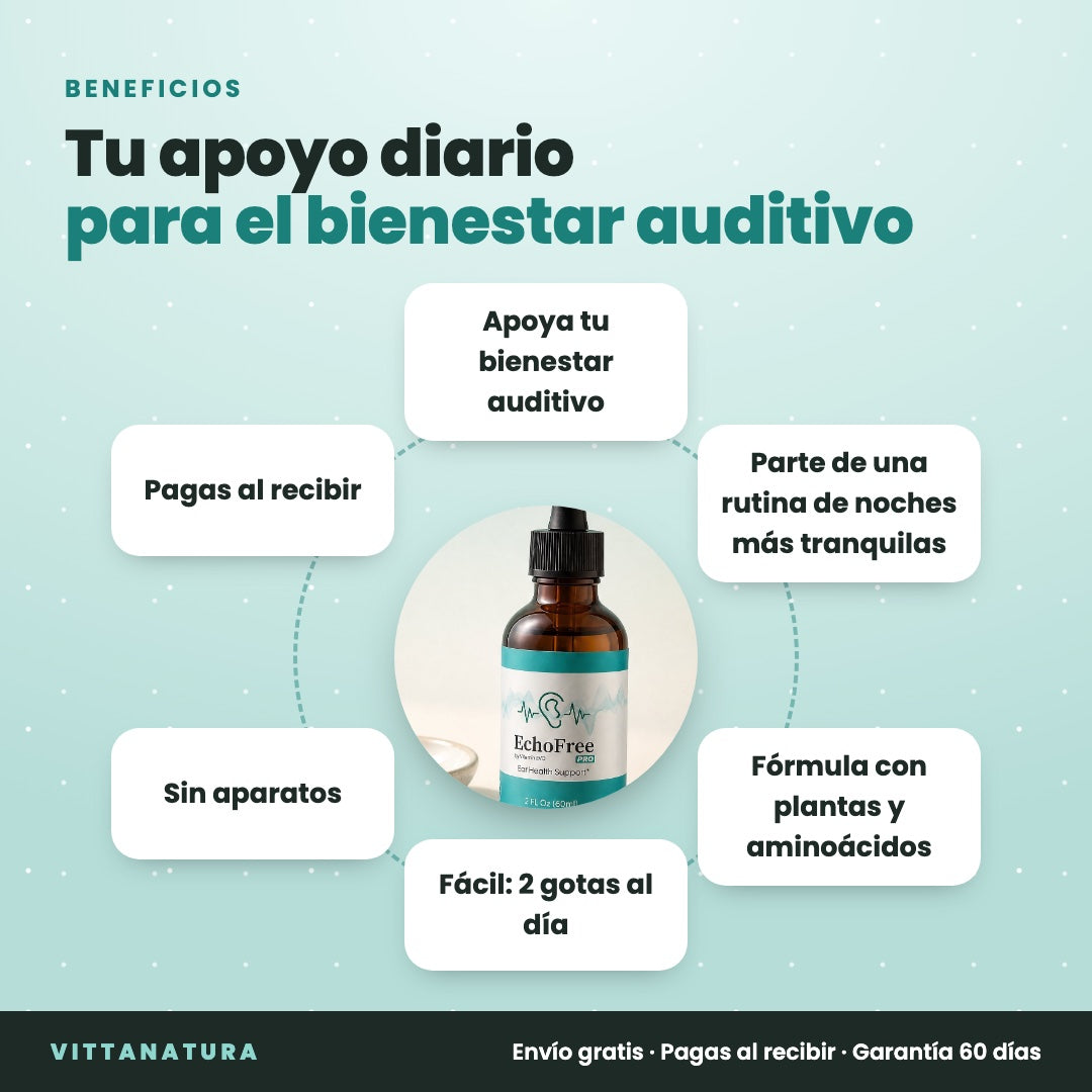 Beneficios de EchoFree Pro como apoyo diario al bienestar auditivo