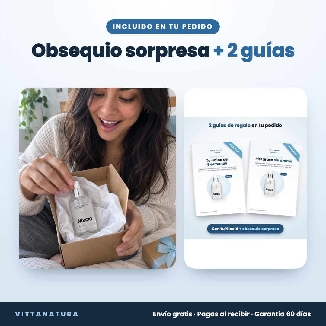 Obsequio sorpresa y 2 guías digitales en cada pedido