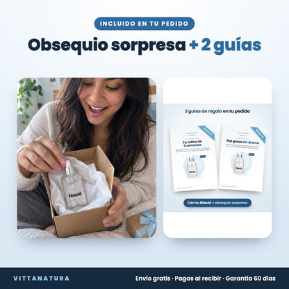 Obsequio sorpresa y 2 guías digitales en cada pedido