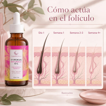 Cómo actúa en el folículo: día 1 a semana 4